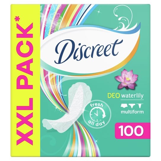 Прокладки для трусов, 100 шт. Discreet, Deo Waterlily
Прокладки для трусов, 100 шт. Discreet, Deo Waterlily