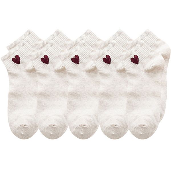 Женские носки до щиколотки, 5 пар, с резинкой и вышитым сердечком Anna-Kaci, Khaki
Женские носки до щиколотки, 5 пар, с резинкой и вышитым сердечком Anna-Kaci, Khaki