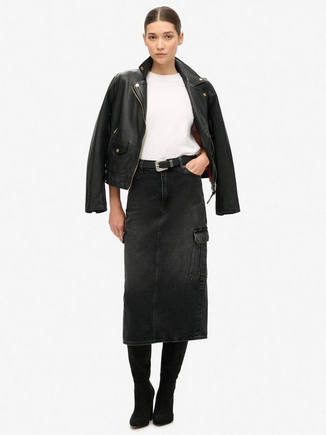 Джинсовая миди-юбка-карго из чистой органической хлопка Superdry, Black
Джинсовая миди-юбка-карго из чистой органической хлопка Superdry, Black