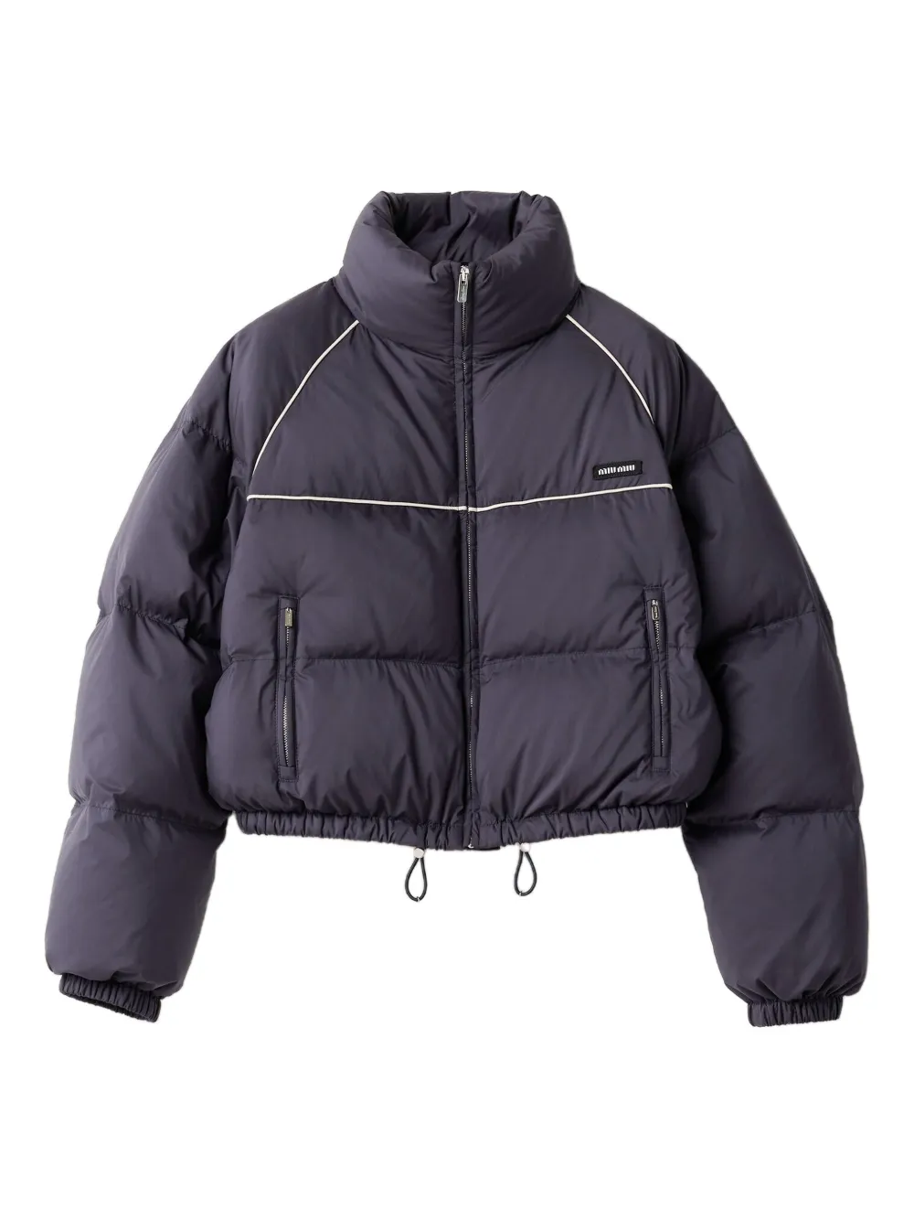 Пуховик с окантовкой MIU MIU, синий
Пуховик с окантовкой MIU MIU, синий