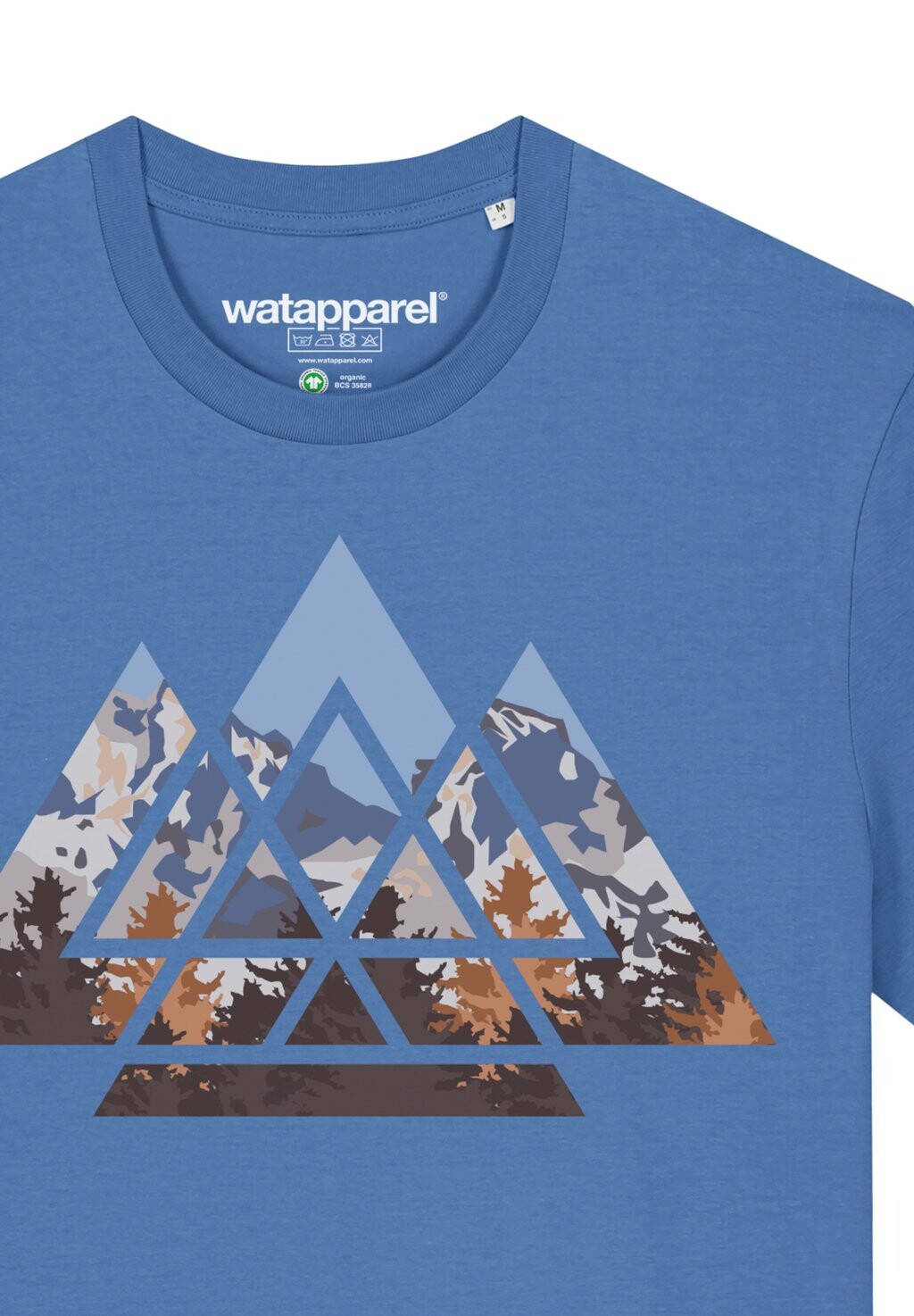 Футболка с принтом GEOMETRIC LANDSCAPE watapparel, светло-голубой 
Футболка с принтом GEOMETRIC LANDSCAPE watapparel, светло-голубой