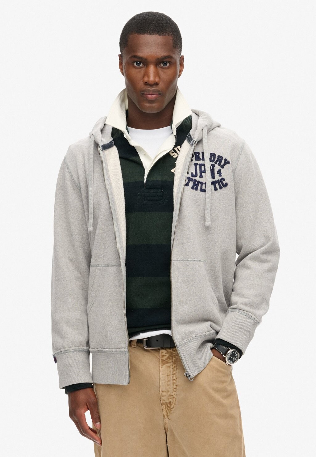 Толстовка на молнии Superdry, светло-серый
Толстовка на молнии Superdry, светло-серый