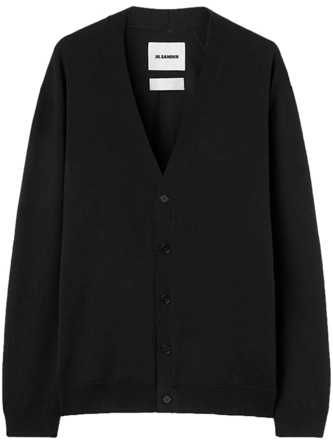 Jil Sander шерстяной кардиган с V-образным вырезом, черный
Jil Sander шерстяной кардиган с V-образным вырезом, черный