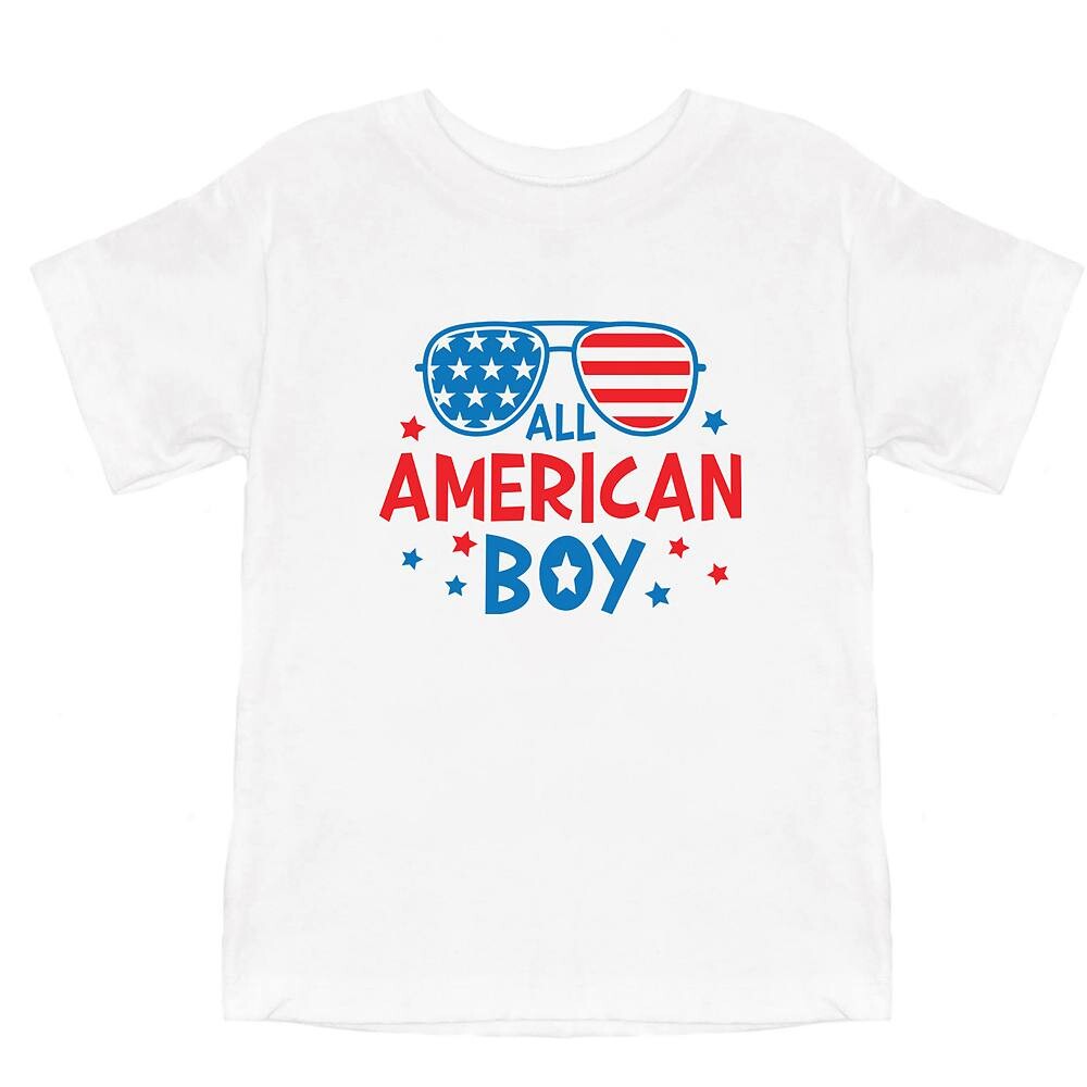 Солнцезащитные очки All American для мальчиков, футболка с короткими рукавами и рисунком для малышей The Juniper Shop, белый
Солнцезащитные очки All American для мальчиков, футболка с короткими рукавами и рисунком для малышей The Juniper Shop, белый