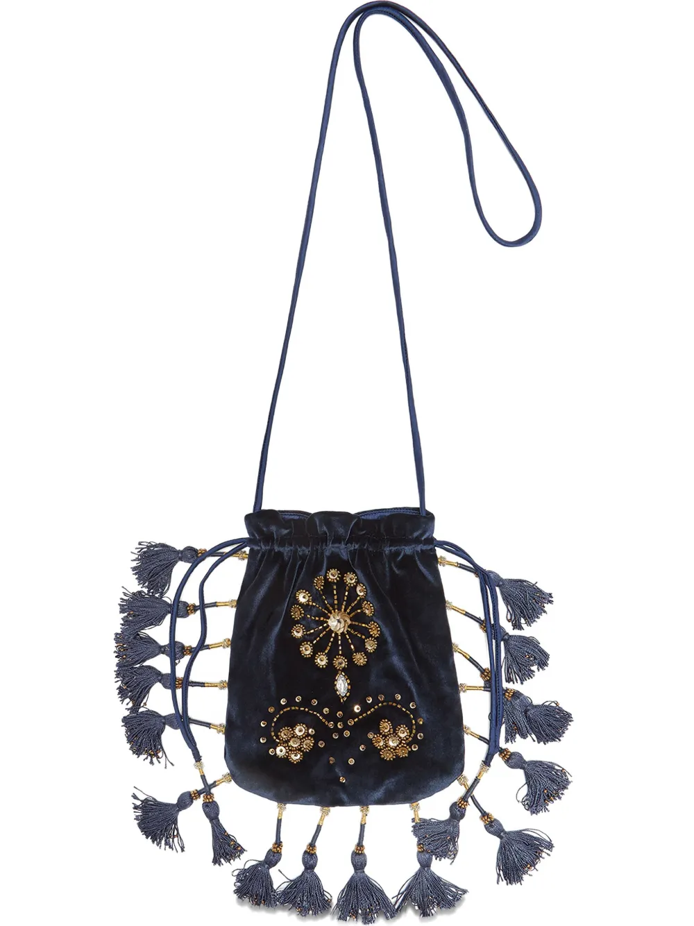 Клатч с украшением и кисточками Maliparmi, синий
Клатч с украшением и кисточками Maliparmi, синий