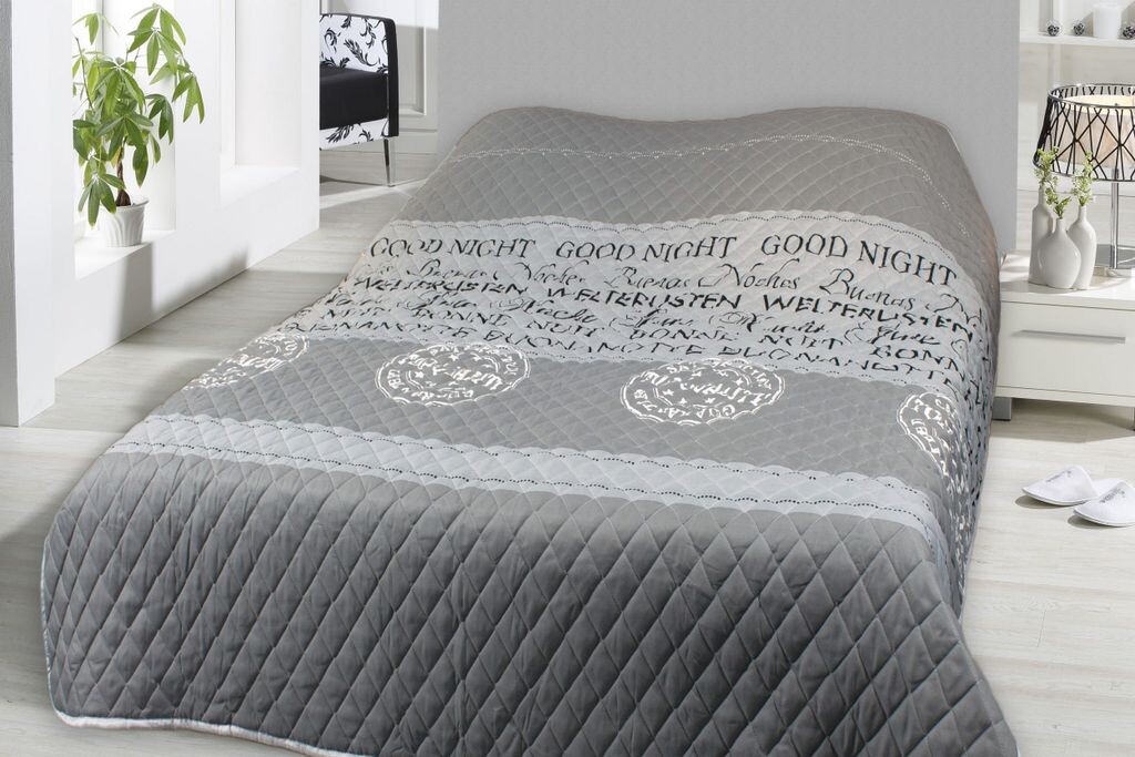 Покрывало на кровать Home Good Night серое белое стеганое одеяло, размер: 140х210 см, цвет: Good Night серый One-Home
Покрывало на кровать Home Good Night серое белое стеганое одеяло, размер: 140х210 см, цвет: Good Night серый One-Home