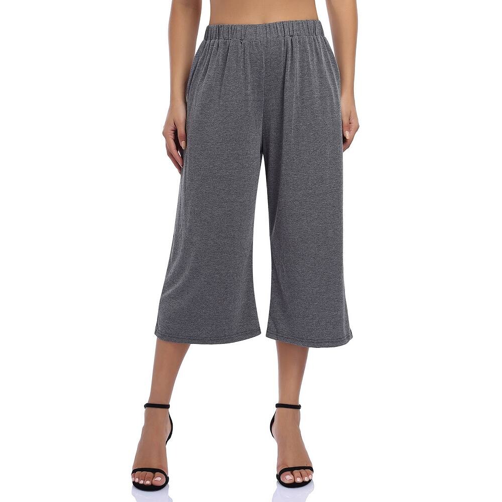 Женские однотонные повседневные широкие брюки Palazzo с эластичной резинкой на талии и карманами Kojooin, серый
Женские однотонные повседневные широкие брюки Palazzo с эластичной резинкой на талии и карманами Kojooin, серый