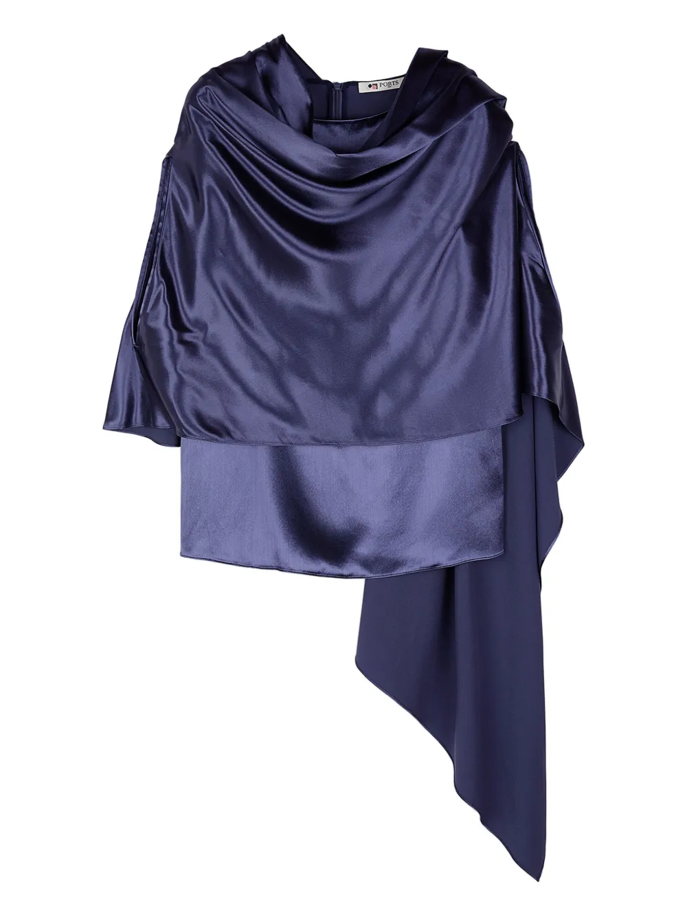 Топ с драпированным атласным эффектом Ports 1961, синий
Топ с драпированным атласным эффектом Ports 1961, синий