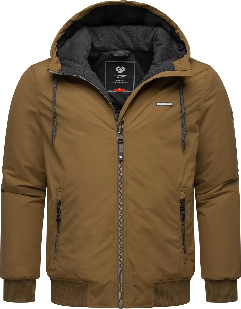 Зимняя куртка Ragwear "Мэдди", с капюшоном, стильная мужская уличная куртка с большим капюшоном, коричневый 
Зимняя куртка Ragwear "Мэдди", с капюшоном, стильная мужская уличная куртка с большим капюшоном, коричневый