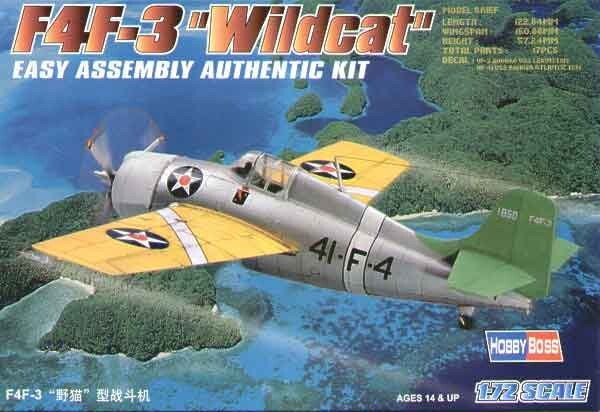 Комплект модели F4F3 Wildcat Hobby Boss
Комплект модели F4F3 Wildcat Hobby Boss