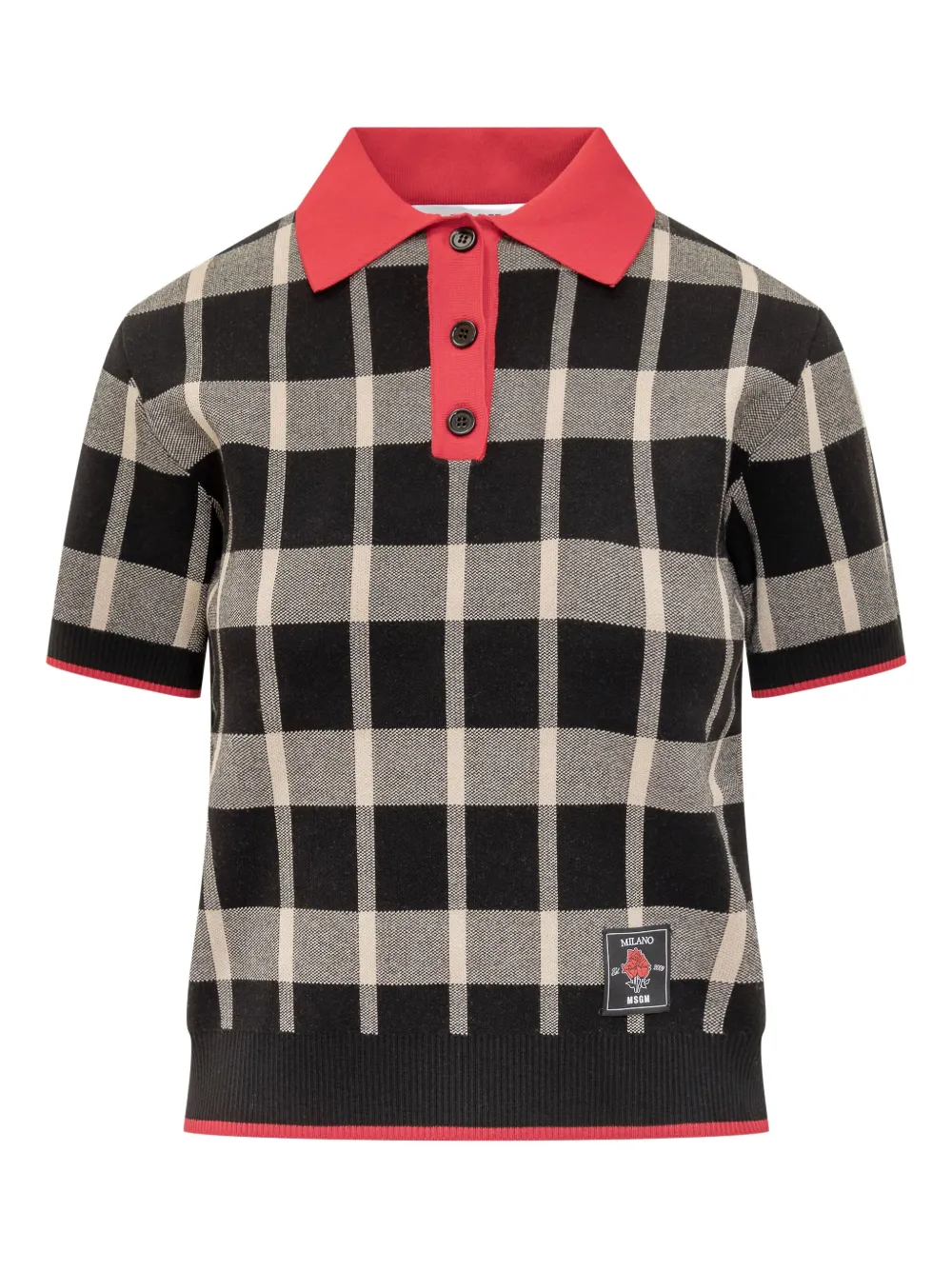 Рубашка поло в клетку MSGM, черный
Рубашка поло в клетку MSGM, черный
