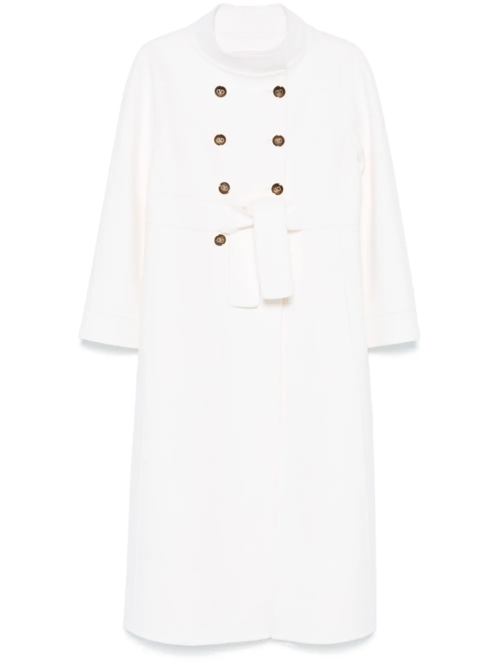 Двубортное пальто Valentino Garavani, белый
Двубортное пальто Valentino Garavani, белый