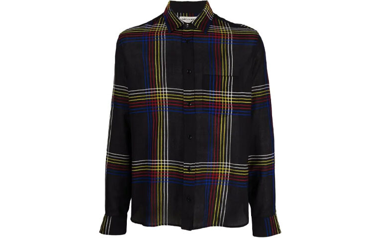 Рубашка мужская Saint Laurent в полоску, черный
Рубашка мужская Saint Laurent в полоску, черный