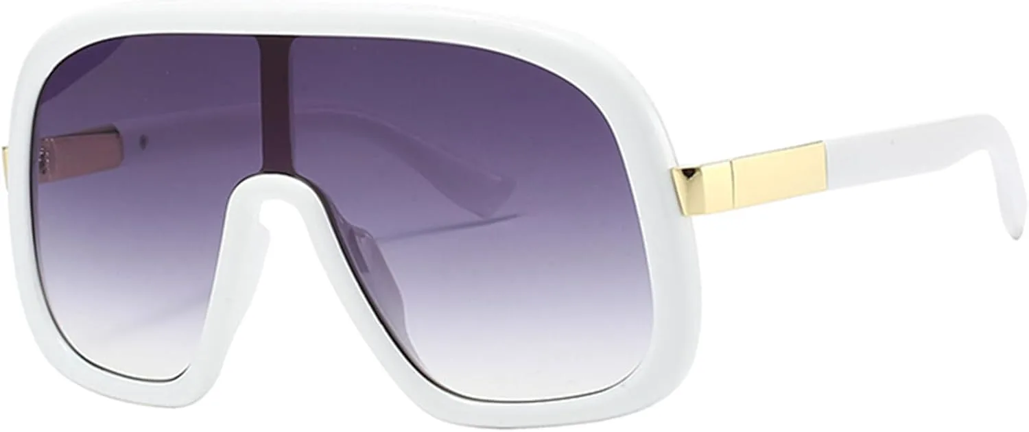 Очки-солнцезащитные Bullabulling Oversized Trendy Wrap Around для женщин и мужчин - цельные ретро-очки квадратной формы большого размера в форме щита, C7
Очки-солнцезащитные Bullabulling Oversized Trendy Wrap Around для женщин и мужчин - цельные ретро-очки квадратной формы большого размера в форме щита, C7