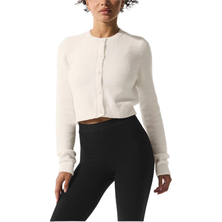 Облегающий укороченный кардиган вязка женский Alo Yoga, слоновая кость
Облегающий укороченный кардиган вязка женский Alo Yoga, слоновая кость