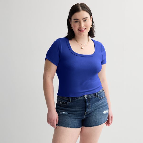 Детский укороченный топ с квадратным вырезом и рубчиком больших размеров So, цвет stunning blue
Детский укороченный топ с квадратным вырезом и рубчиком больших размеров So, цвет stunning blue