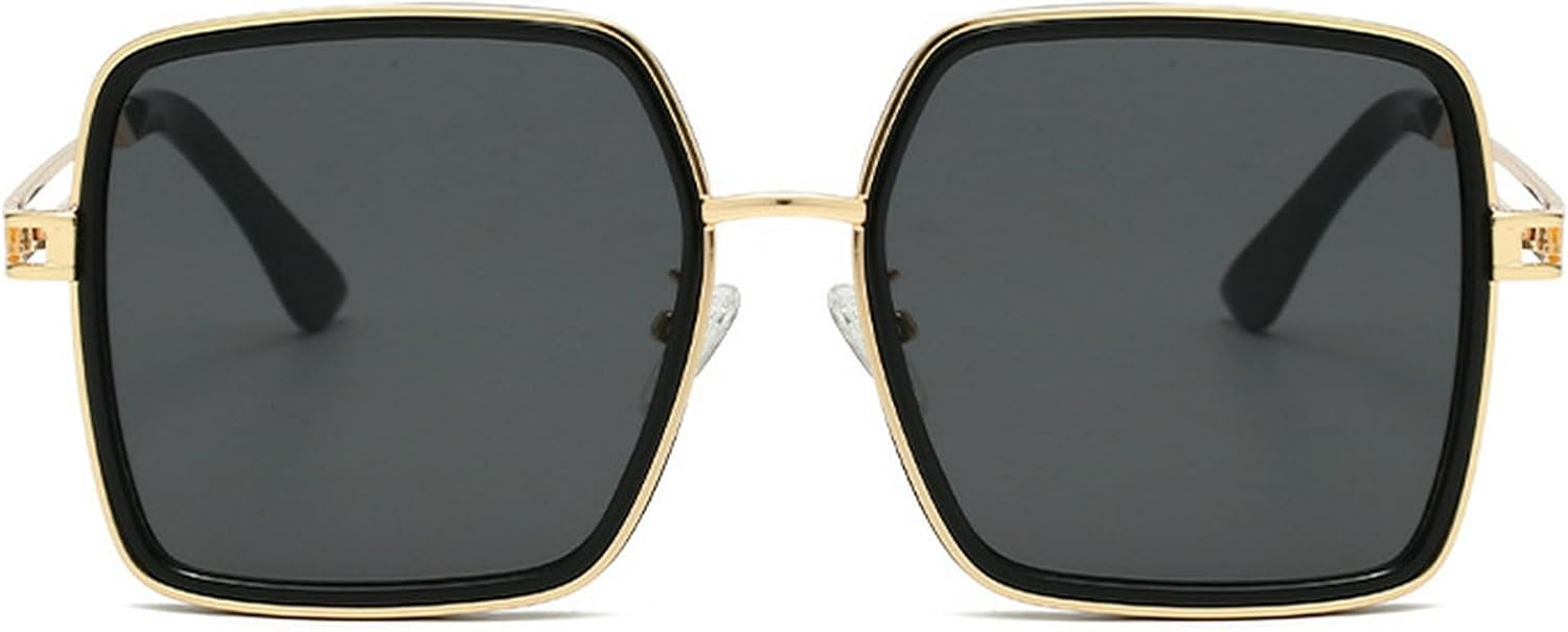 Солнцезащитные очки в стиле ретро квадратной формы для женщин и мужчин, модные солнцезащитные очки с градиентным переходом цвета, винтажные металлические солнцезащитные очки с защитой от УФ-излучения mincl, Gold Black
Солнцезащитные очки в стиле ретро квадратной формы для женщин и мужчин, модные солнцезащитные очки с градиентным переходом цвета, винтажные металлические солнцезащитные очки с защитой от УФ-излучения mincl, Gold Black