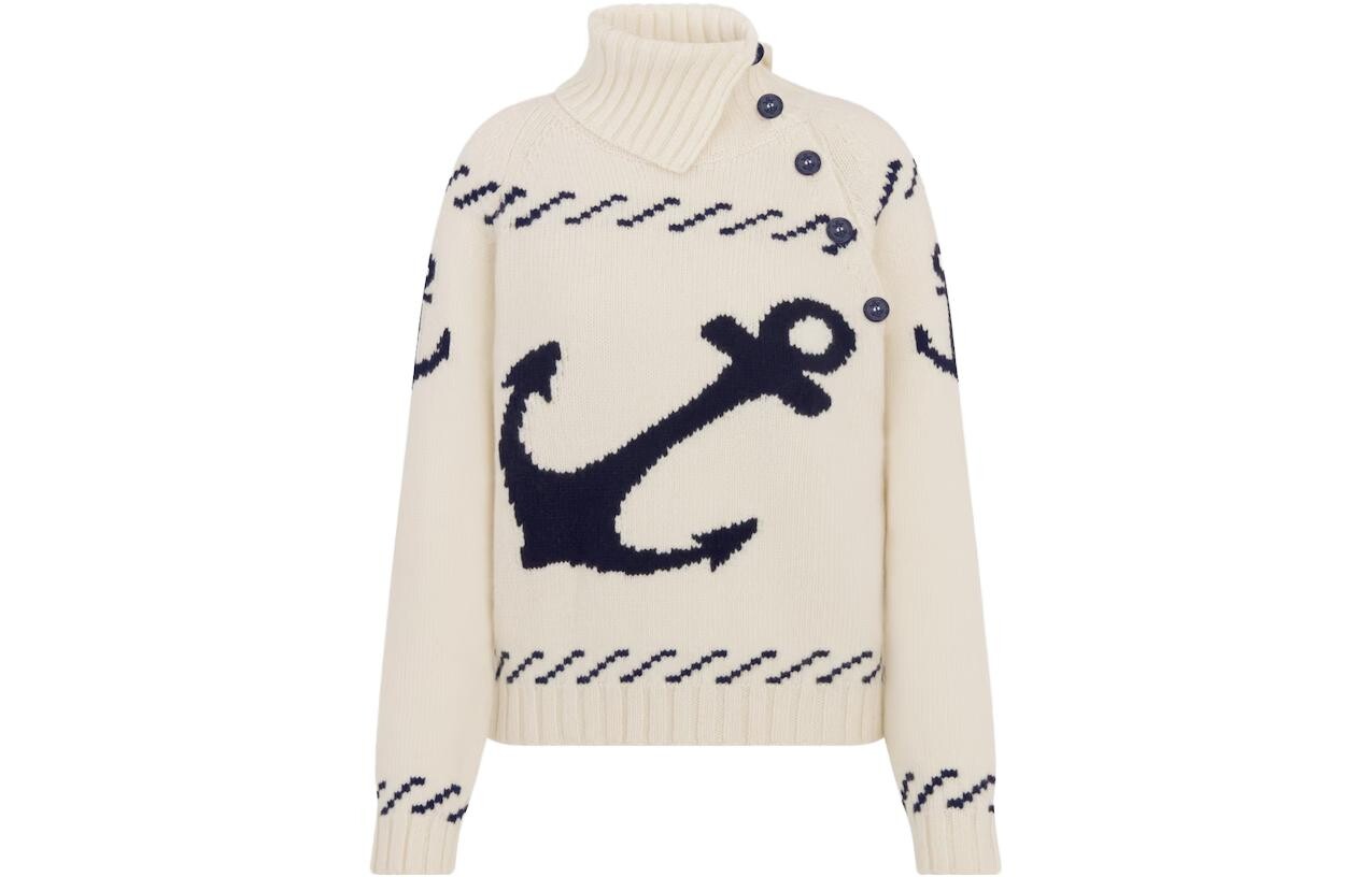 Свитер женский Dior, белый / синий
Свитер женский Dior, белый / синий