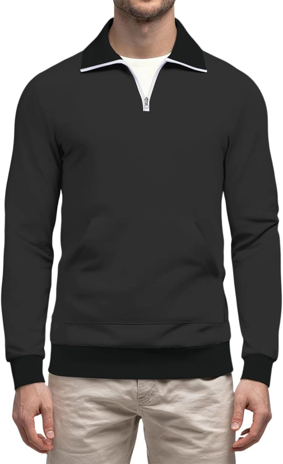 Мужская поло-толстовка DuDubaby с длинным рукавом и капюшоном-кенгуру
Мужская поло-толстовка DuDubaby с длинным рукавом и капюшоном-кенгуру