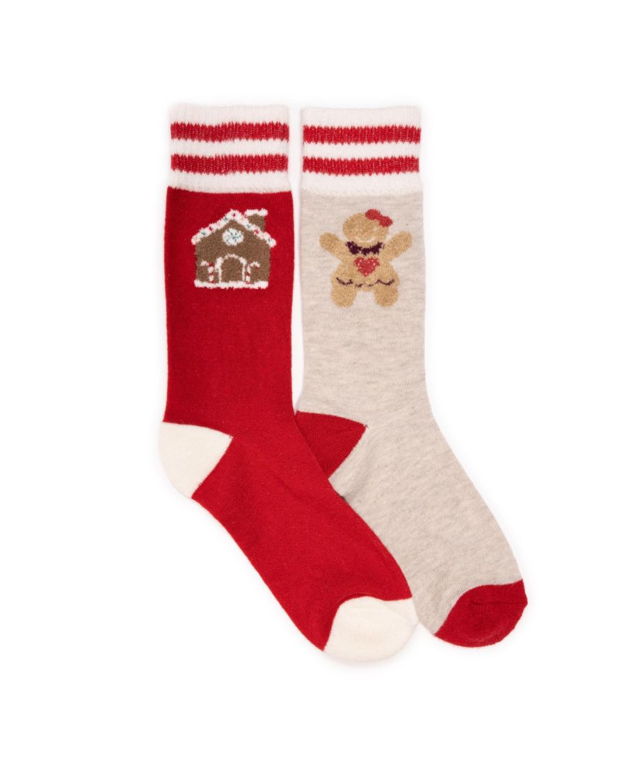 Женские уютные домашние носки с оригинальным дизайном, 2 пары MUK LUKS, Red/oat
Женские уютные домашние носки с оригинальным дизайном, 2 пары MUK LUKS, Red/oat