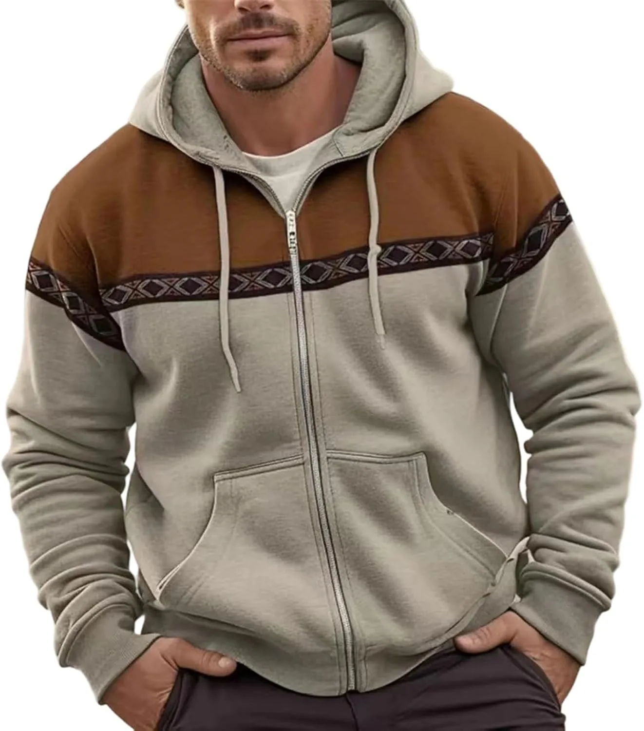 Толстовка с капюшоном Quarter Zip, мужская, с принтом и карманом
Толстовка с капюшоном Quarter Zip, мужская, с принтом и карманом