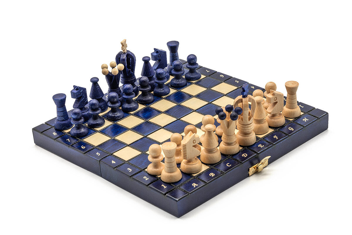 Королевские мини синие шахматы/деревянные шахматы/большие фигуры/производитель Szachy Żurek
Королевские мини синие шахматы/деревянные шахматы/большие фигуры/производитель Szachy Żurek