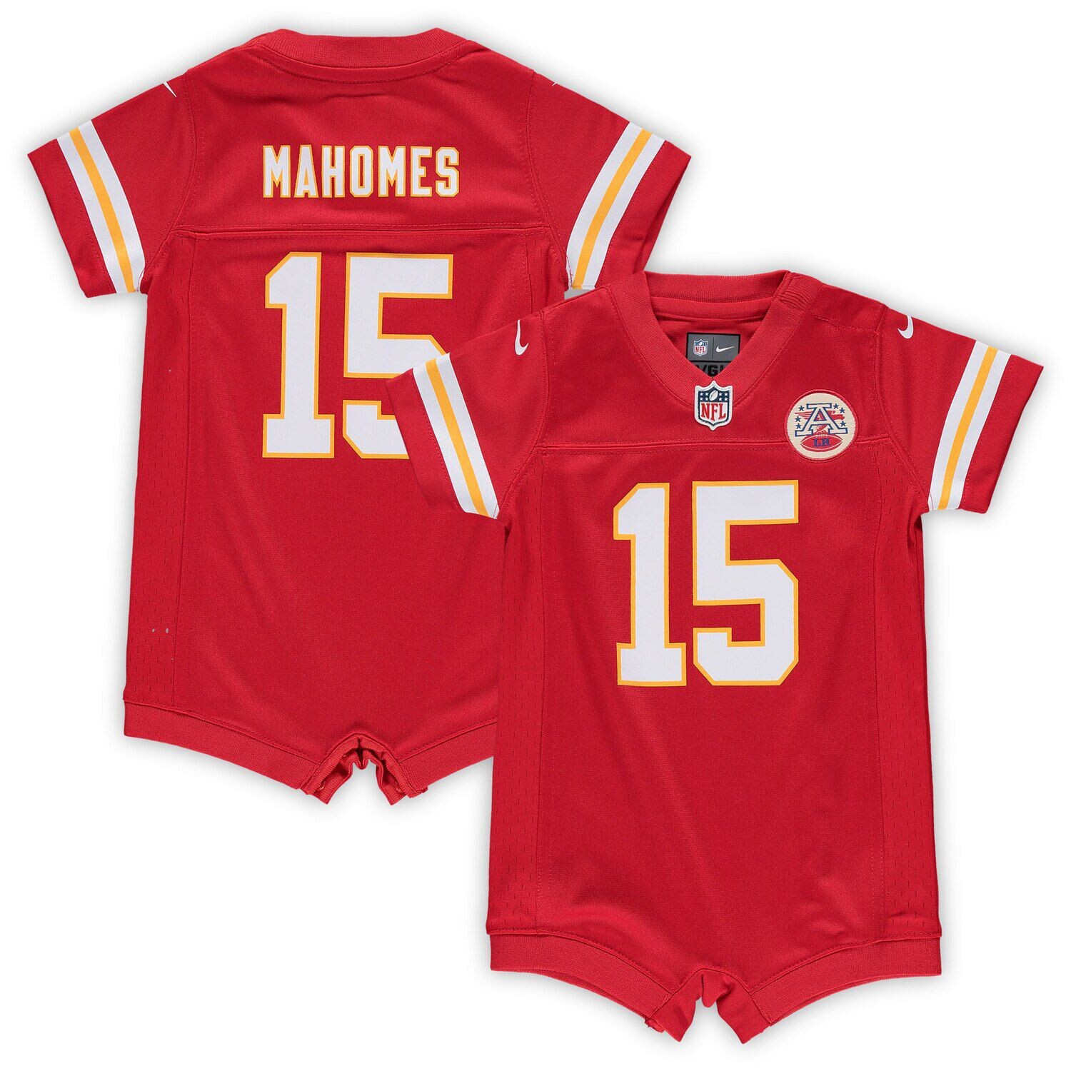 Комбинезон Patrick Mahomes Kansas City Chiefs Nike, красный
Комбинезон Patrick Mahomes Kansas City Chiefs Nike, красный