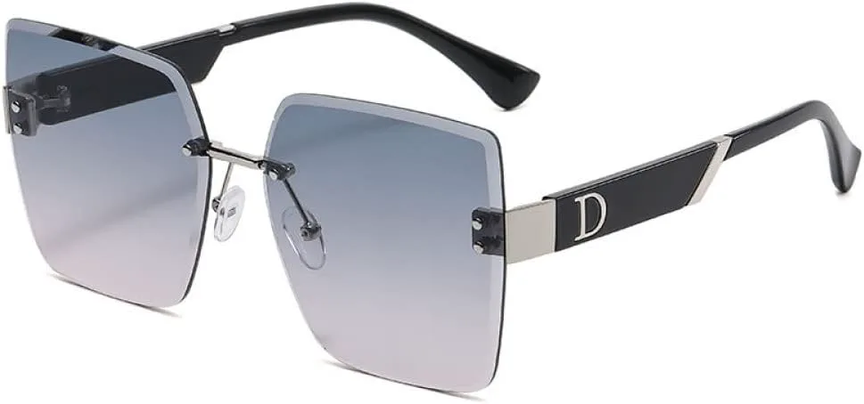 Женские солнцезащитные очки 2027 года с металлическими градиентными линзами, без оправы, коричнево-черные, квадратной формы, аксессуары для женщин MTZJH, C4
Женские солнцезащитные очки 2027 года с металлическими градиентными линзами, без оправы, коричнево-черные, квадратной формы, аксессуары для женщин MTZJH, C4