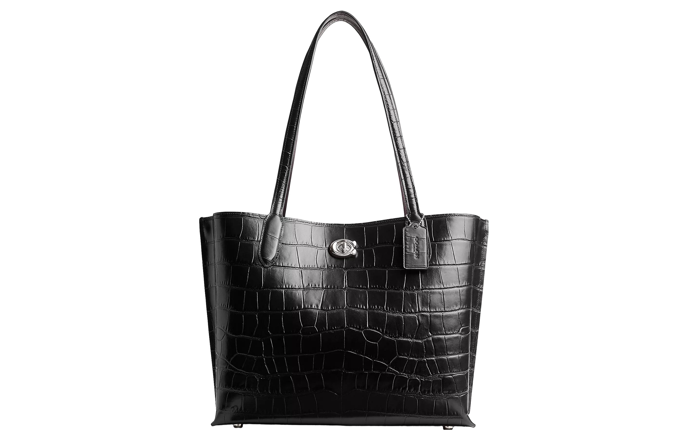 COACH Кожаная сумка-тоут Willow, женская сумка для покупок silver & black
COACH Кожаная сумка-тоут Willow, женская сумка для покупок silver & black