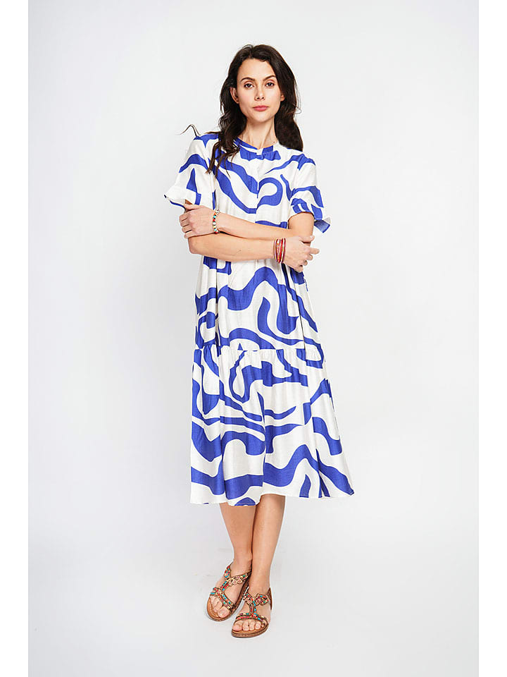 Платье до колена Le Jardin du Lin, белый/синий
Платье до колена Le Jardin du Lin, белый/синий