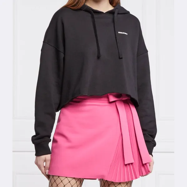 Укороченная толстовка Red Valentino, черный
Укороченная толстовка Red Valentino, черный