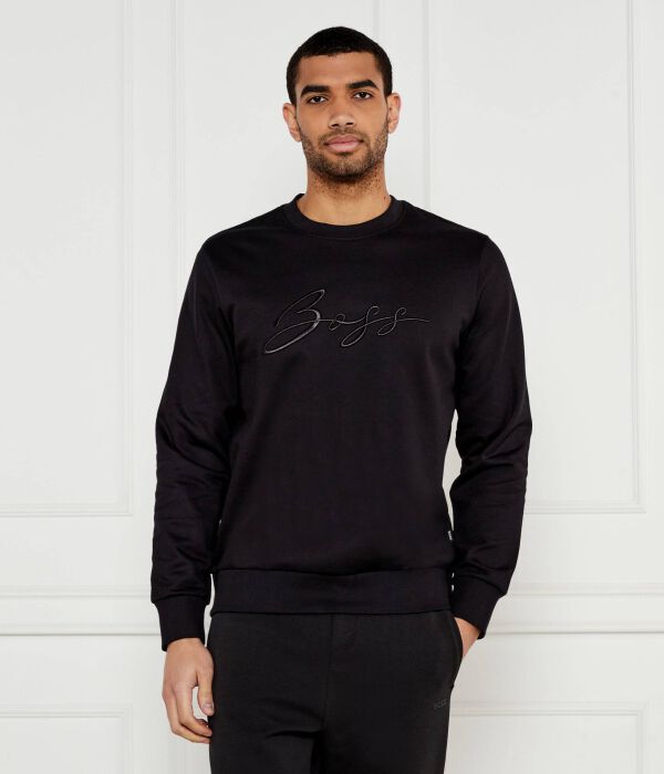 Толстовка Boss с вышитым логотипом, черный
Толстовка Boss с вышитым логотипом, черный