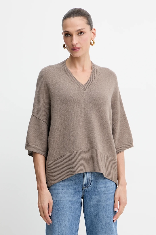 Свитер с шерстью Marella, коричневый
Свитер с шерстью Marella, коричневый