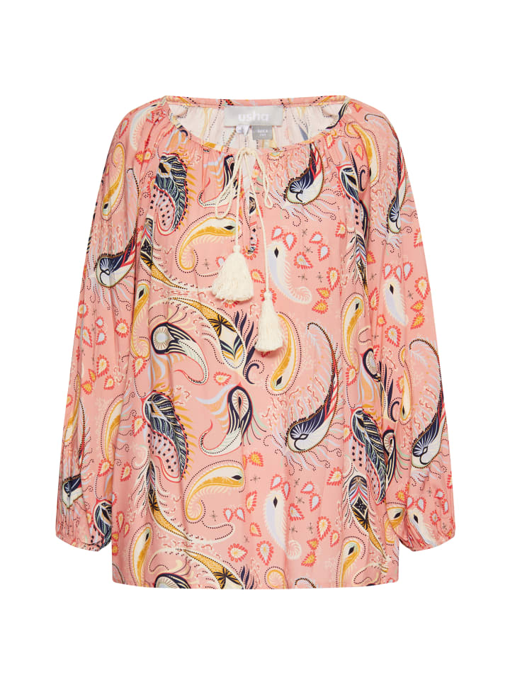 Женская блузка-рубашка в розовом цвете Usha
Женская блузка-рубашка в розовом цвете Usha