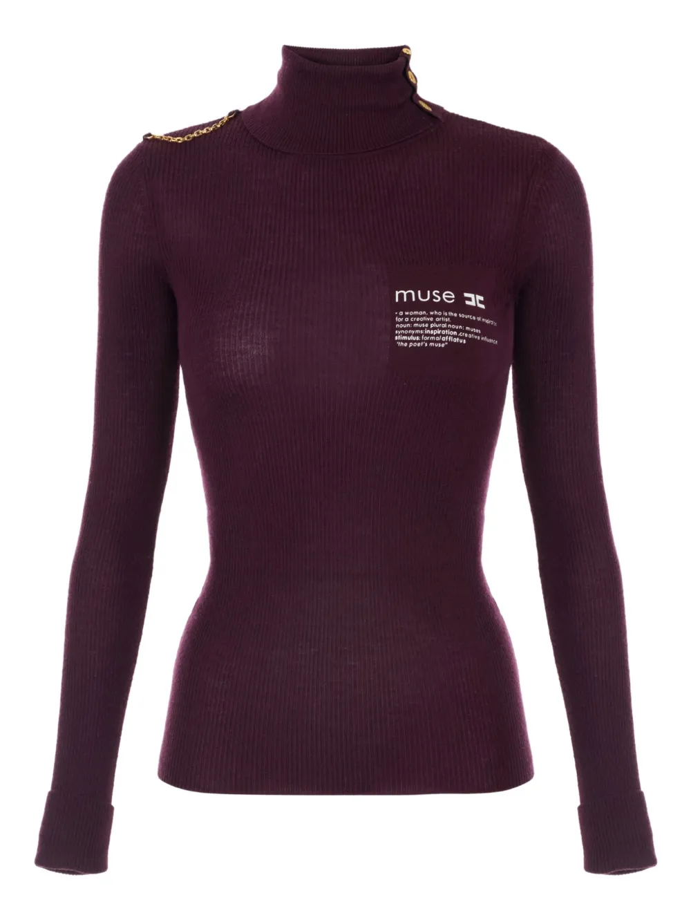 Свитер в рубчик с высоким воротником Elisabetta Franchi, красный
Свитер в рубчик с высоким воротником Elisabetta Franchi, красный