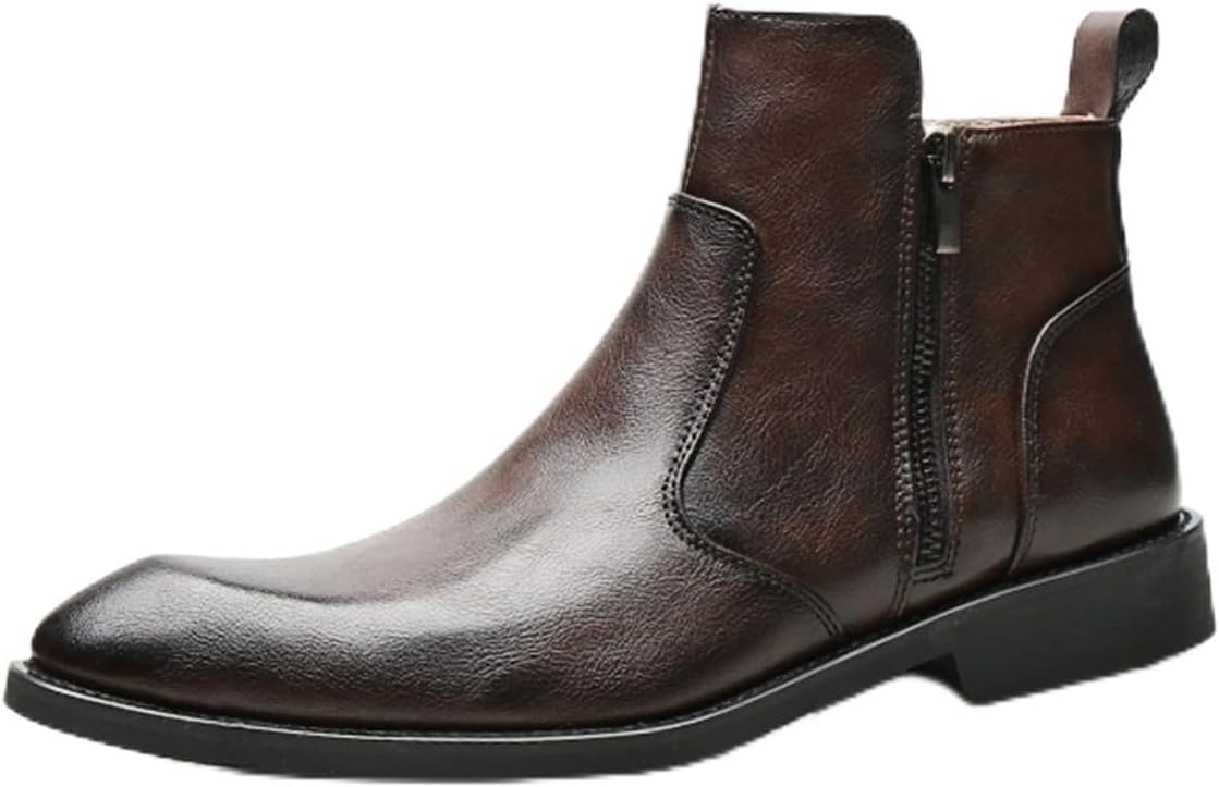 Мужские и повседневные ботинки Челси из коричневой кожи с молнией Dacnakby
Мужские и повседневные ботинки Челси из коричневой кожи с молнией Dacnakby