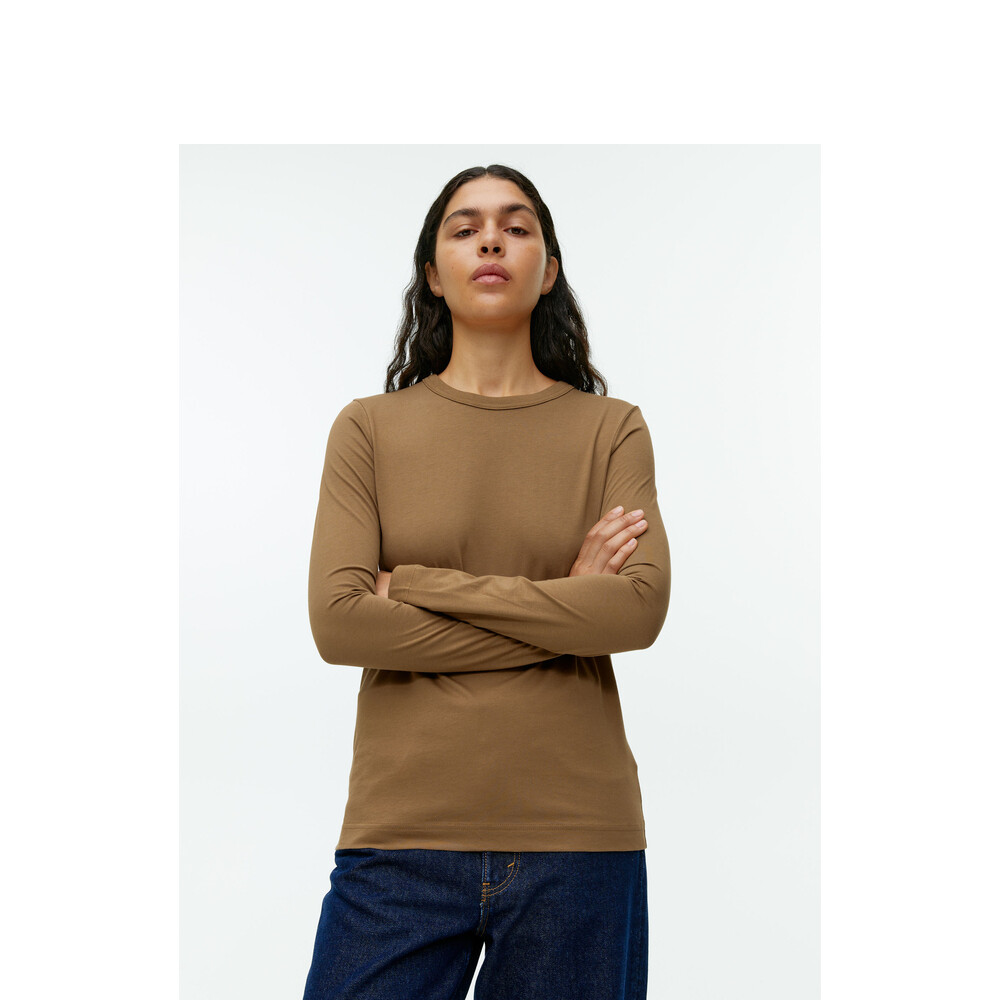 Футболка женская Arket с круглым вырезом, коричневый
Футболка женская Arket с круглым вырезом, коричневый