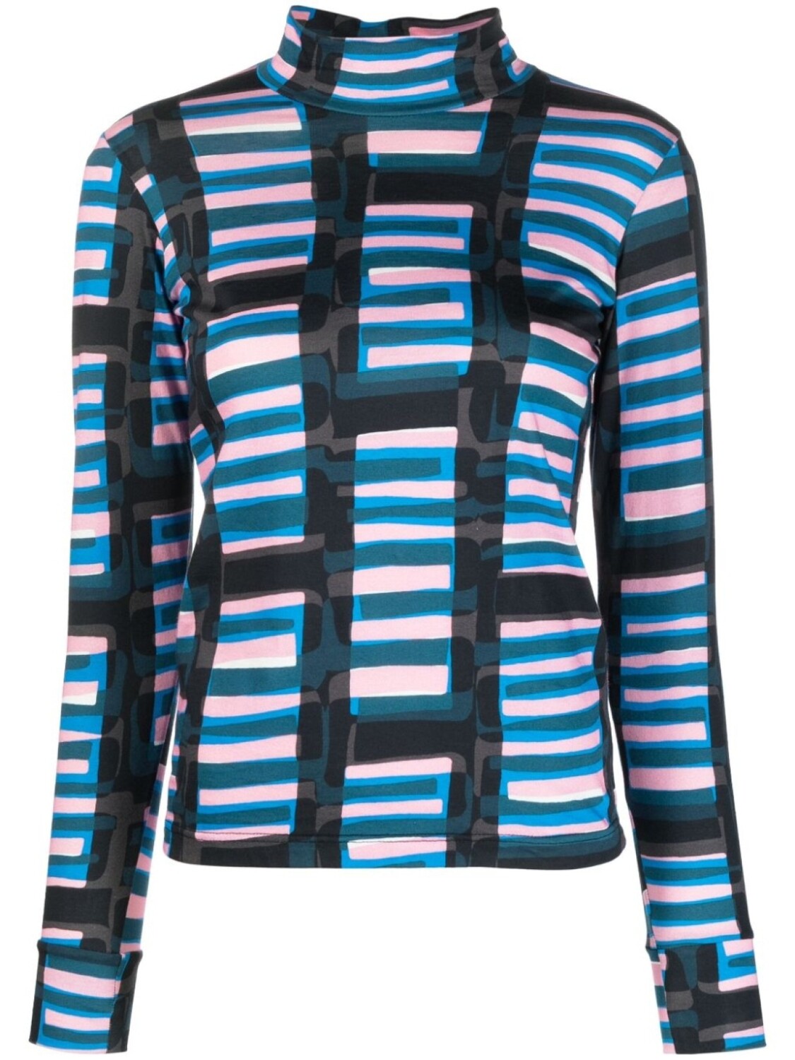 colville топ с высоким воротником и принтом, синий 
colville топ с высоким воротником и принтом, синий