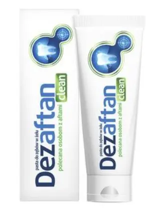 Зубная паста Дезафтан с алоэ вера от язв во рту и воспалений десен 75 мл Aflofarm
Зубная паста Дезафтан с алоэ вера от язв во рту и воспалений десен 75 мл Aflofarm