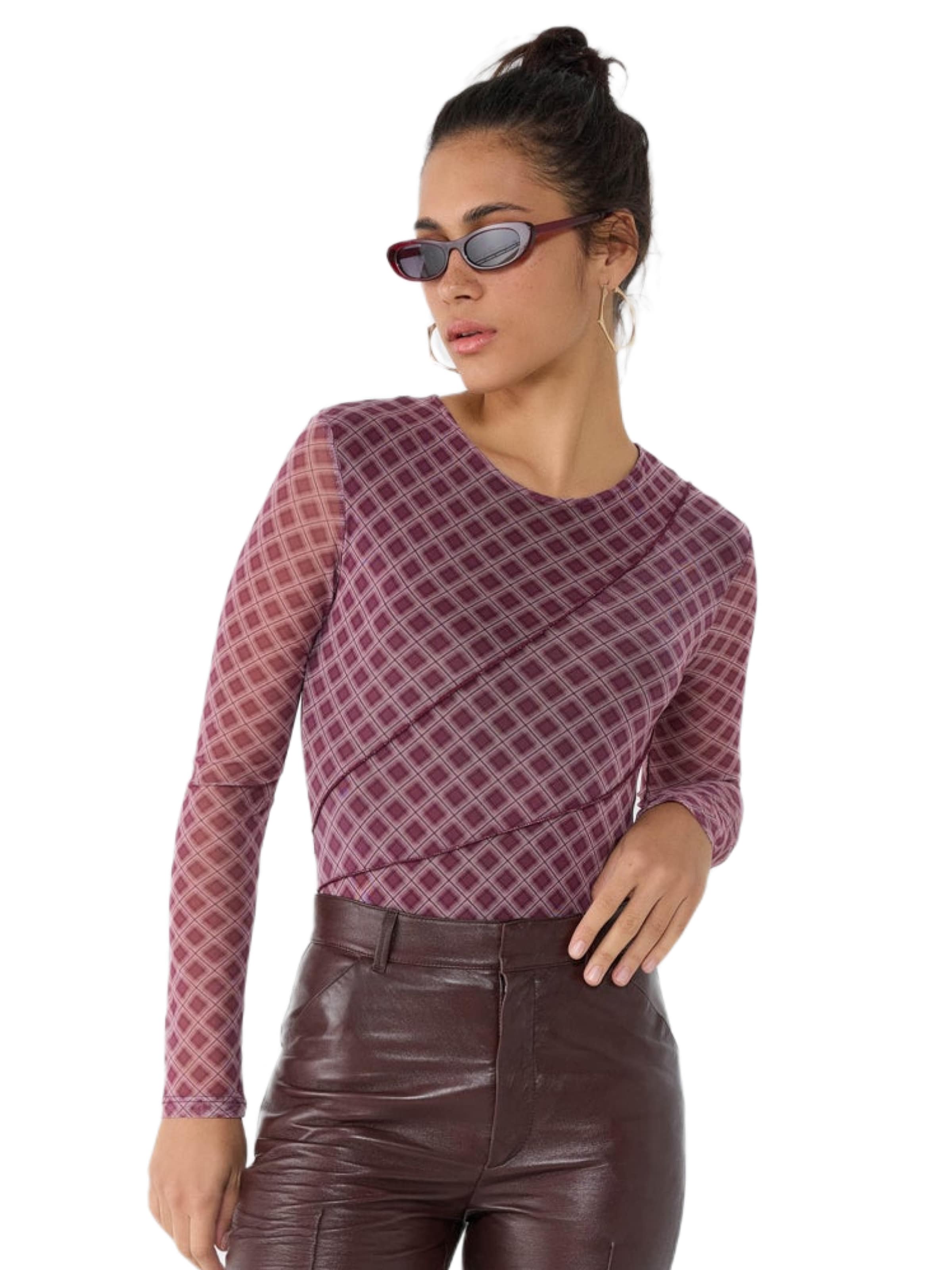 No Matter What Блузка-боди в цвете бургунди
No Matter What Блузка-боди в цвете бургунди