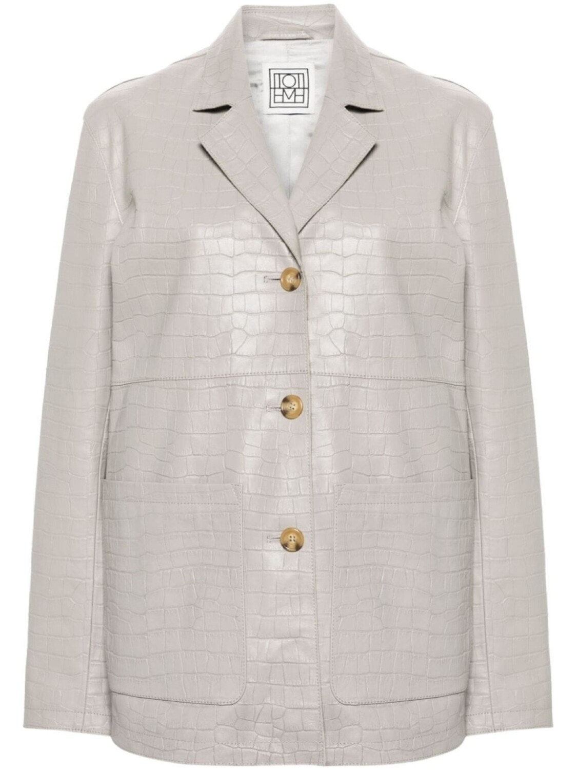 TOTEME куртка с тиснением под кожу крокодила, серый
TOTEME куртка с тиснением под кожу крокодила, серый