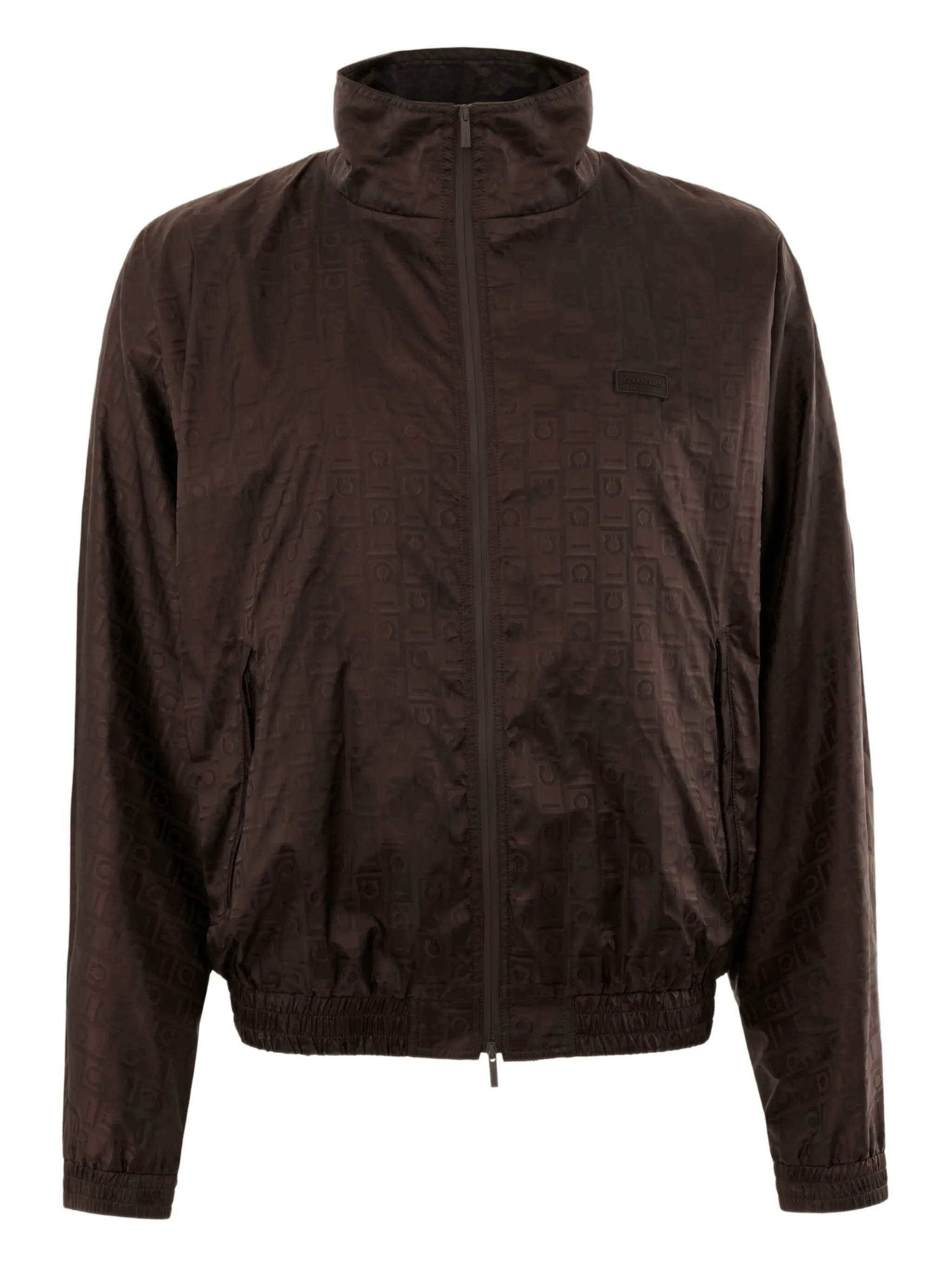 Куртка с эластичными манжетами и логотипом Ferragamo, коричневый
Куртка с эластичными манжетами и логотипом Ferragamo, коричневый