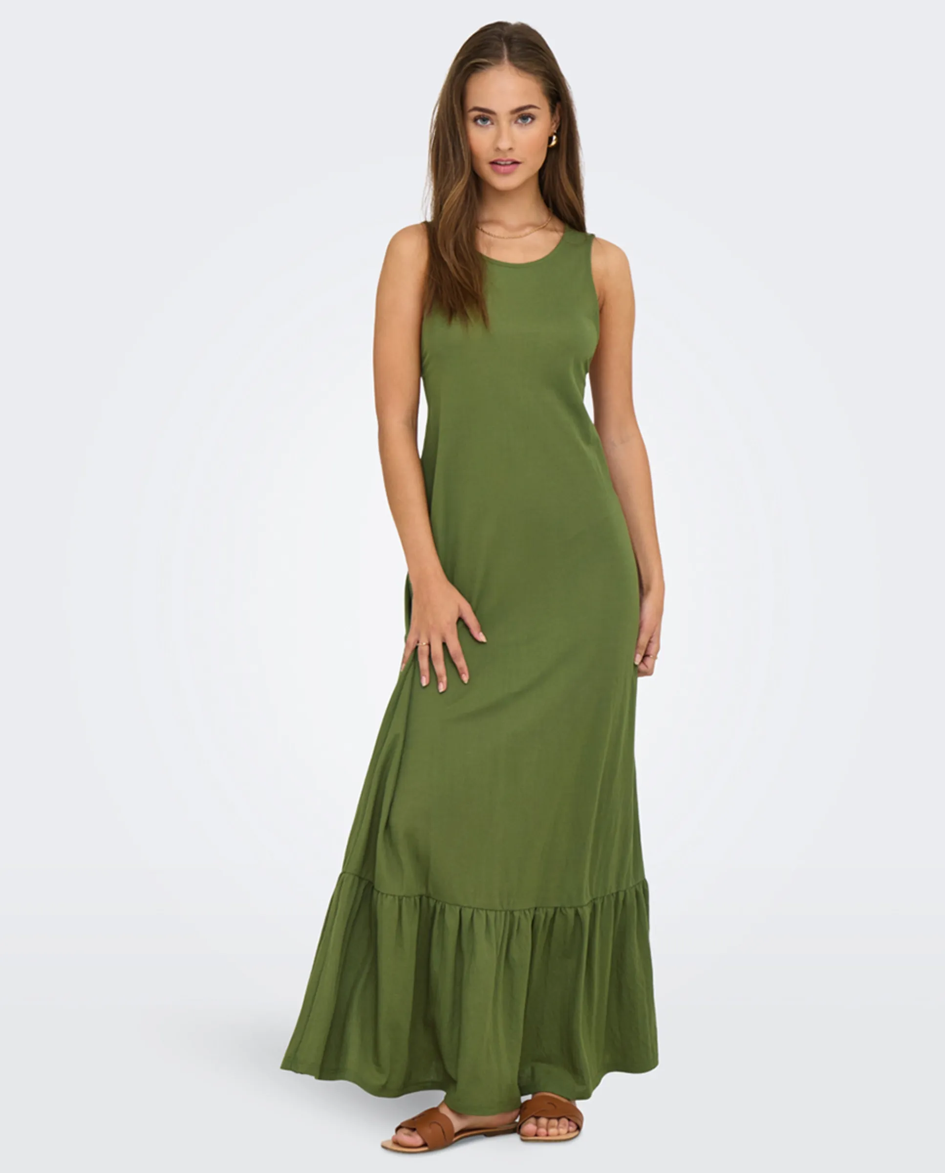Длинное платье без рукавов Jdy, зеленый
Длинное платье без рукавов Jdy, зеленый