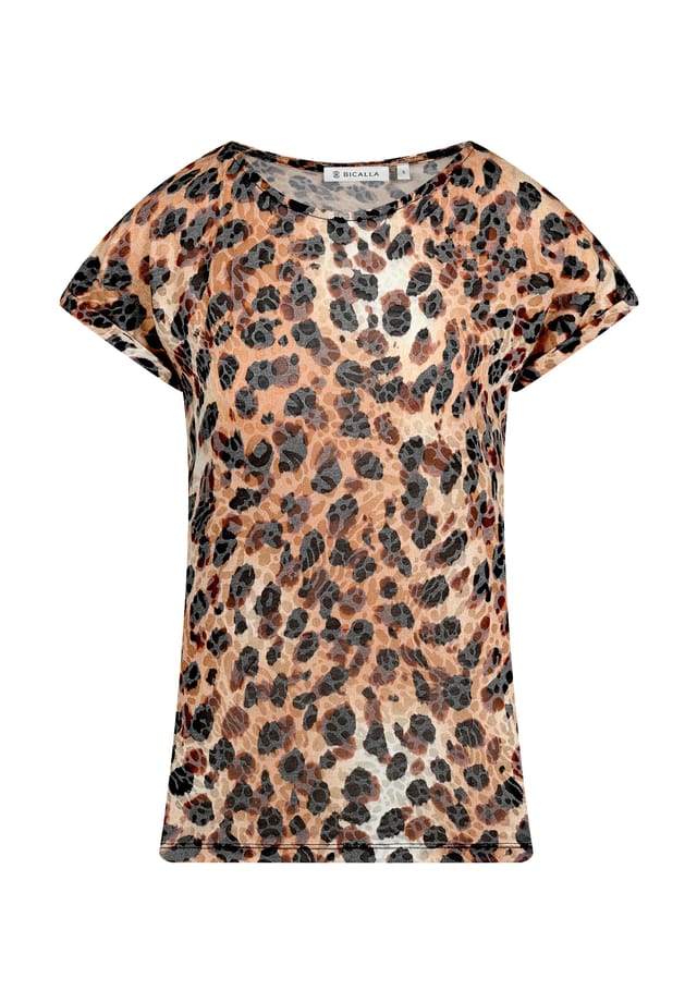 Рубашка с леопардовым узором в черном/бежевом цвете Bicalla, мультиколор
Рубашка с леопардовым узором в черном/бежевом цвете Bicalla, мультиколор
