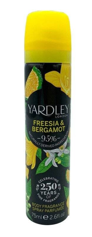 Yardley, London Freesia & Bergamot, парфюмированный дезодорант, 75 мл
Yardley, London Freesia & Bergamot, парфюмированный дезодорант, 75 мл