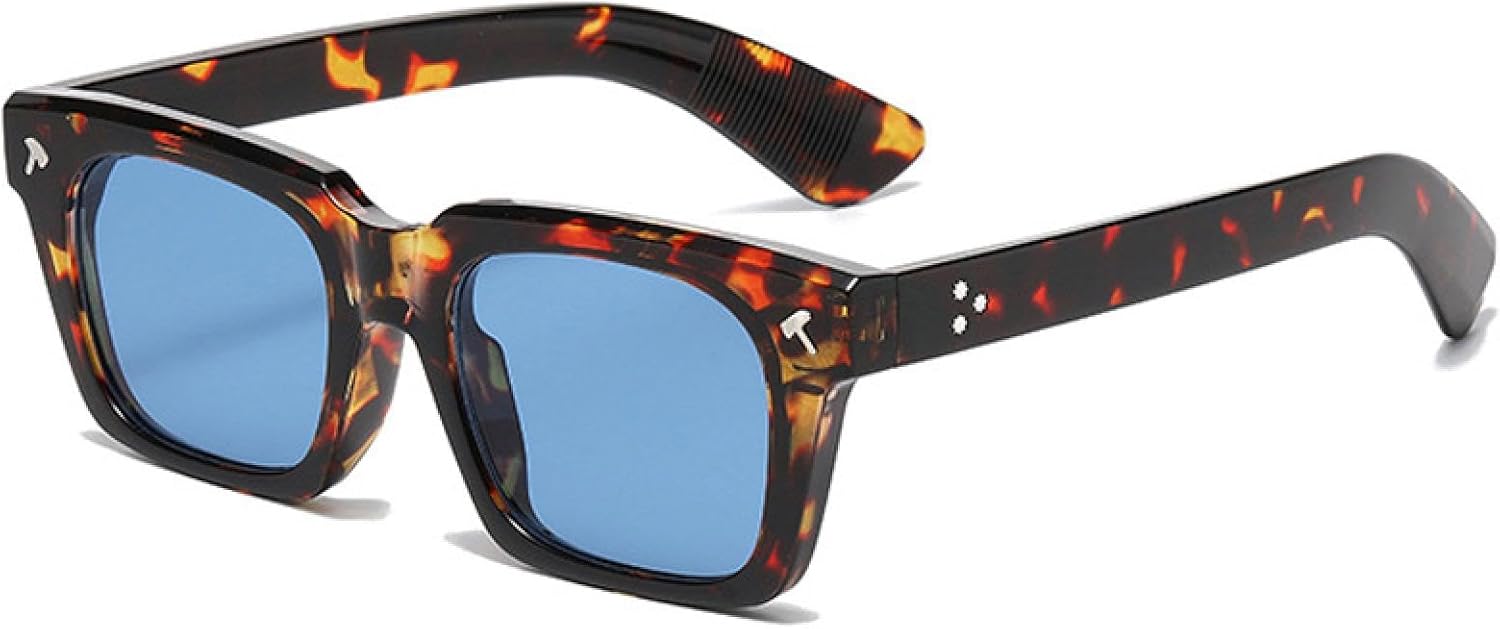 Винтажные мужские солнцезащитные очки, модные желто-синие оттенки, защита от УФ-излучения UV400; женские солнцезащитные очки в стиле панк с заклепками VVTWSSW, Leopard Blue
Винтажные мужские солнцезащитные очки, модные желто-синие оттенки, защита от УФ-излучения UV400; женские солнцезащитные очки в стиле панк с заклепками VVTWSSW, Leopard Blue