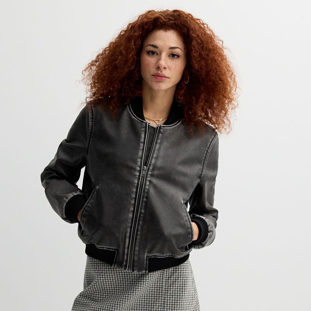 Куртка-бомбер SO из искусственной кожи для юниоров, цвет Washed Black, Черный, Куртка-бомбер SO из искусственной кожи для юниоров, цвет Washed Black
Куртка-бомбер SO из искусственной кожи для юниоров, цвет Washed Black, Черный, Куртка-бомбер SO из искусственной кожи для юниоров, цвет Washed Black