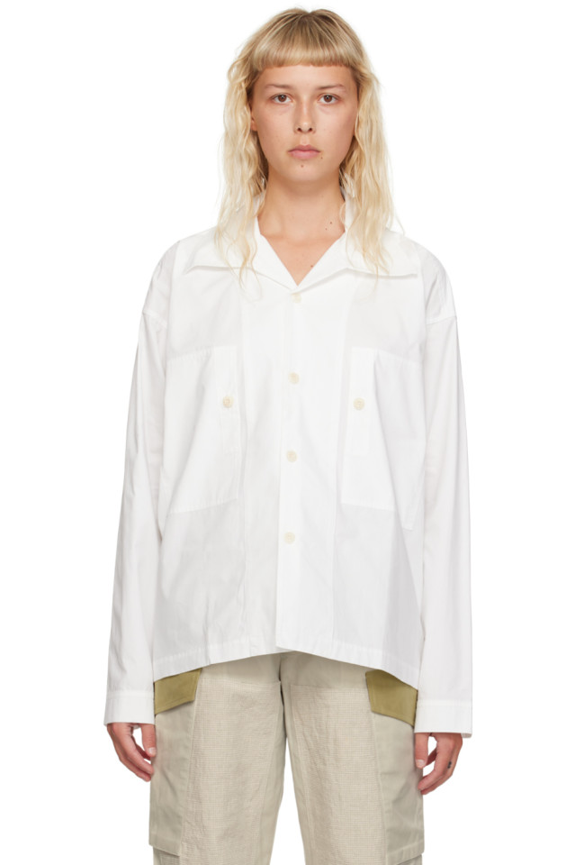 Рубашка с накладными карманами Nicholas Daley, белый
Рубашка с накладными карманами Nicholas Daley, белый