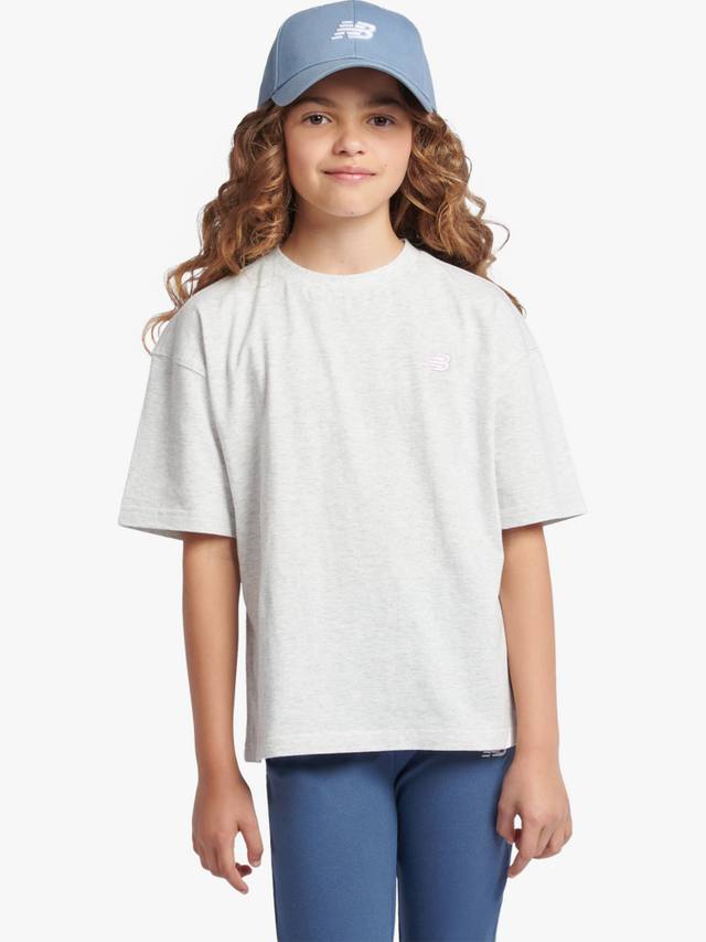 Детская хлопковая футболка с логотипом New Balance, Ash Heather
Детская хлопковая футболка с логотипом New Balance, Ash Heather