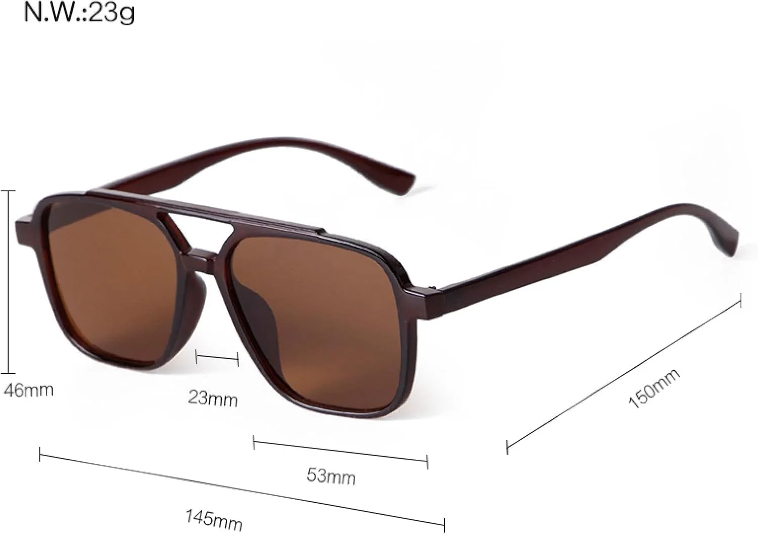 Винтажные классические солнцезащитные очки с двойной перемычкой для женщин и мужчин, градиентный серый цвет, защита от УФ-излучения UV400 WNCKSQ, C5 Double Grey
Винтажные классические солнцезащитные очки с двойной перемычкой для женщин и мужчин, градиентный серый цвет, защита от УФ-излучения UV400 WNCKSQ, C5 Double Grey